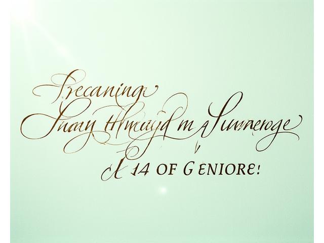 A piece of calligraphy with maritime-themed embellishments like a subtle sketch of a lighthouse or a flowing wave, in elegant script on textured paper.